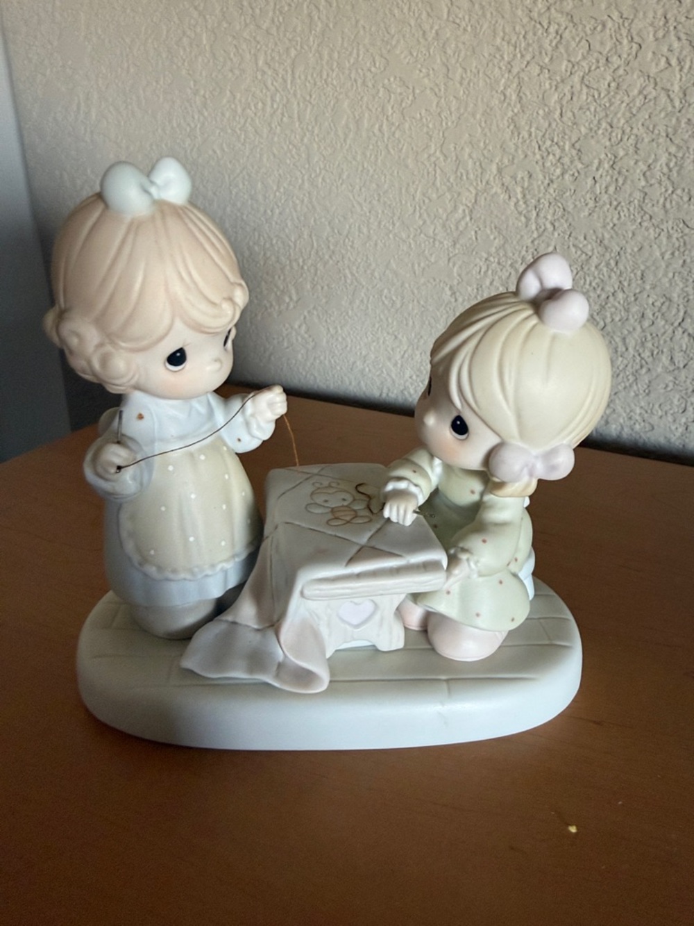 Precious Moments Porcelain Friends Are Forever Sew Bee It Figurine